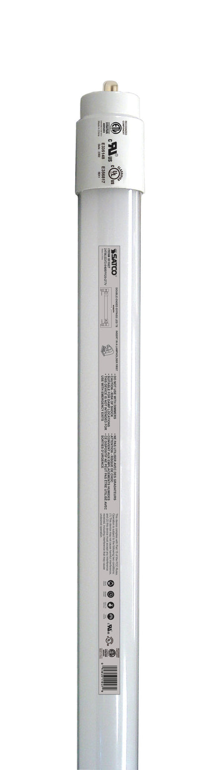 24 Watt T8 LED - Single pin base - 4000K - 50,000 Average rated hours - 3200 Lumens - Type B - 6 ft. Double Ended Bypass