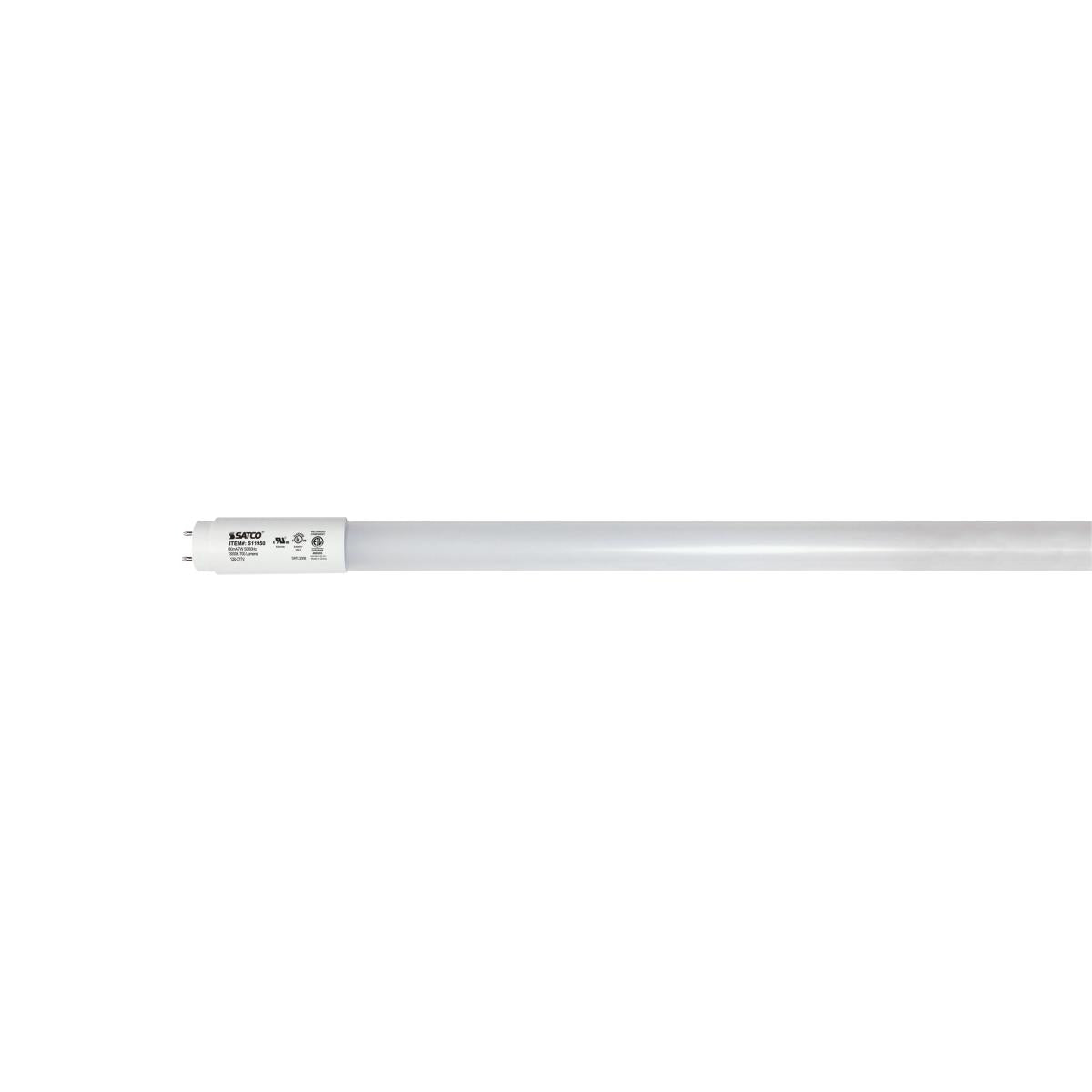 image of 7 Watt - 18 Inch - T8 Linear LED - Medium Bi-Pin G13Base - 3000K - 50000 Average Rated Hours - 700 Lumens - Type B Ballast Bypass