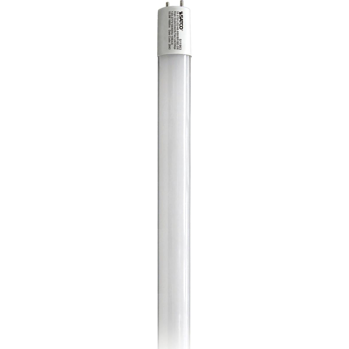 10.5 Watt T8 LED - 4Ft - Medium Bi Pin base - 50000 Average rated hours - 1700 Lumens - Type B - Ballast Bypass - Single or Double Ended Wiring