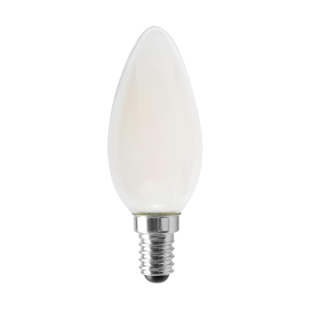 4.5 Watt - B11 LED - Frosted - 350 Lumens - 4000K - European base - 120 Volt