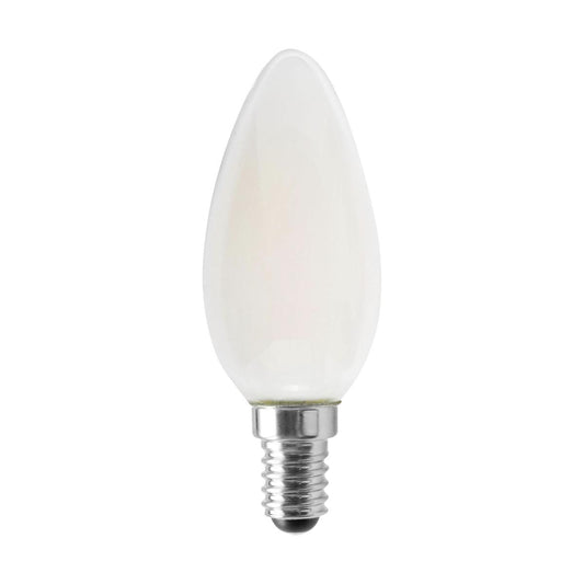 4.5 Watt - B11 LED - Frosted - 350 Lumens - 4000K - European base - 120 Volt