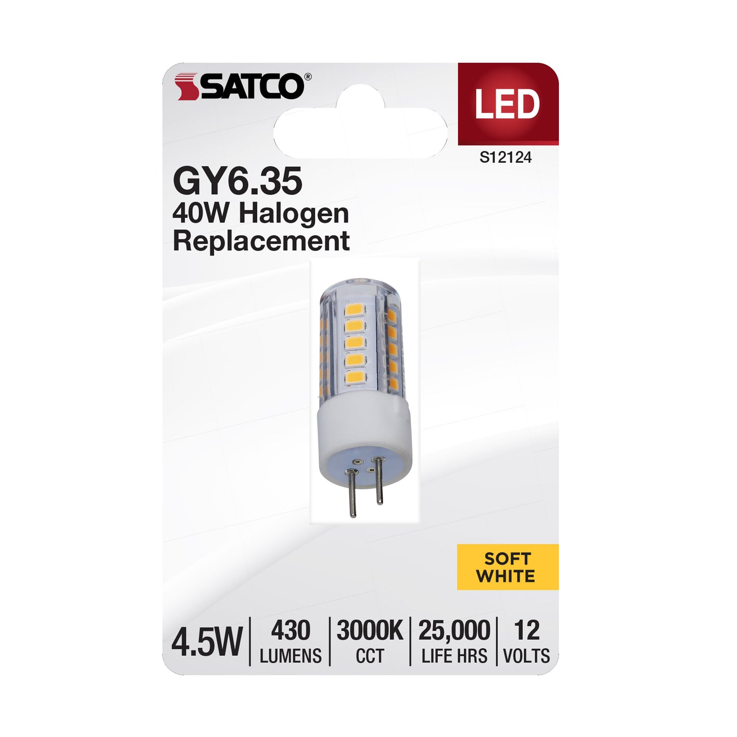 image of 4.5 Watt Mini LED - GY6.35 Base - 3000K - Clear Finish - 12 Volt