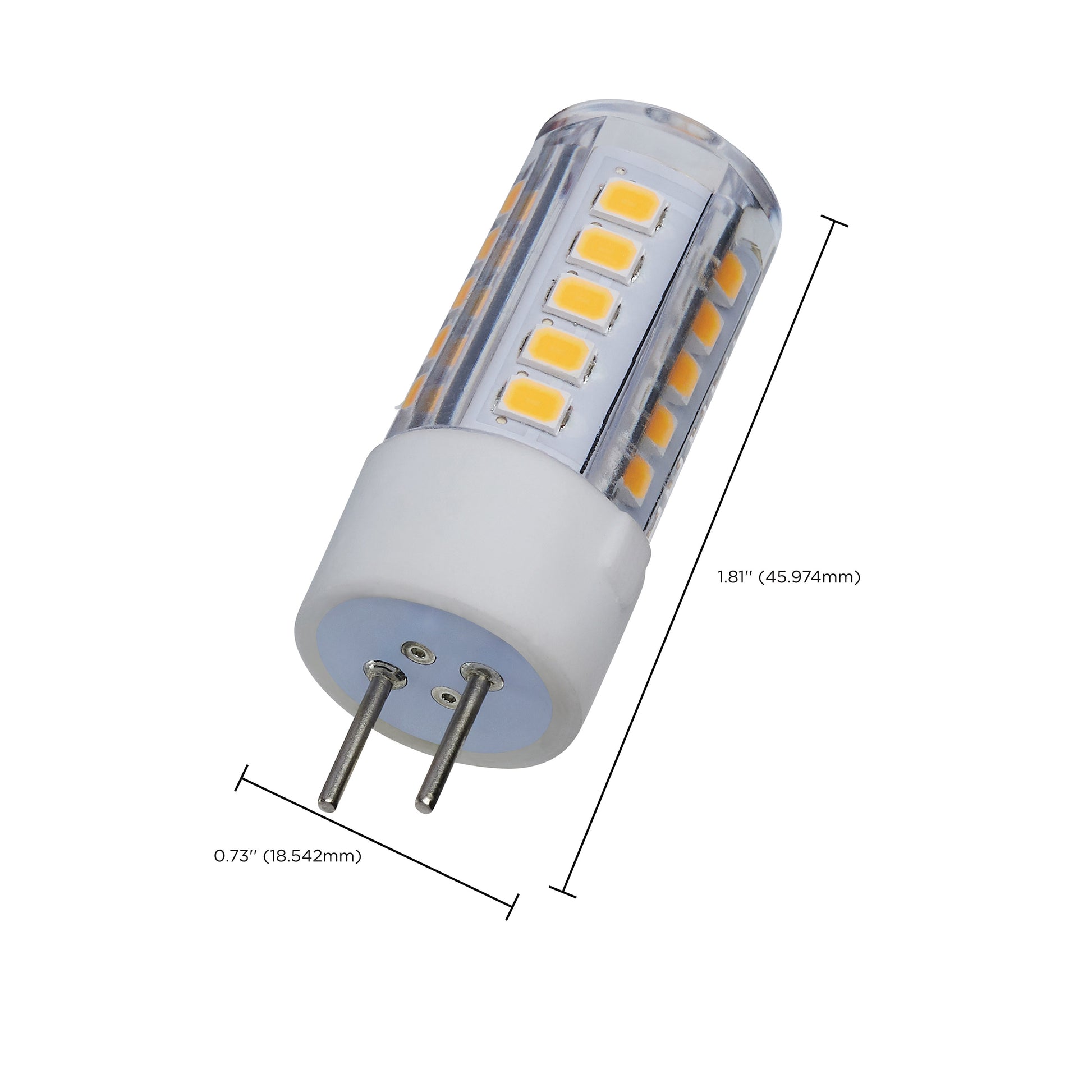 image of 4.5 Watt Mini LED - GY6.35 Base - 3000K - Clear Finish - 12 Volt