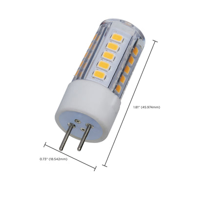 image of 4.5 Watt Mini LED - GY6.35 Base - 3000K - Clear Finish - 12 Volt
