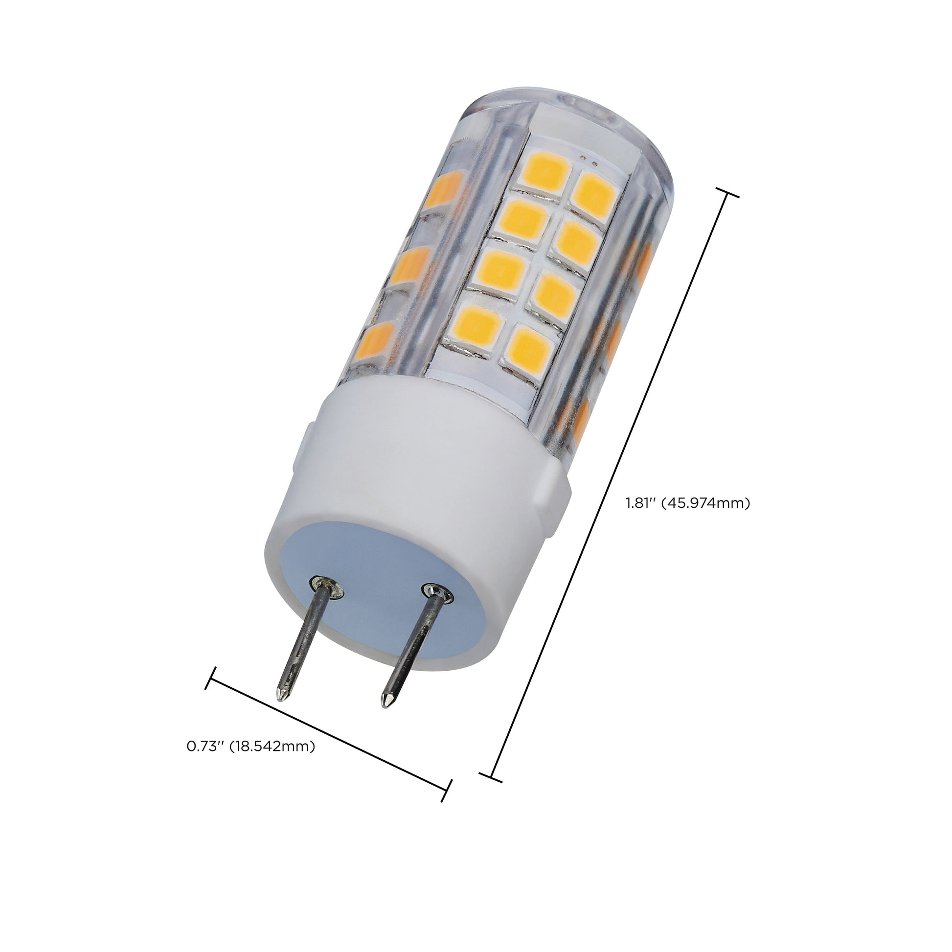 image of 4.5 Watt Mini LED - G8 Base - 3000K - Clear Finish - 120 Volt