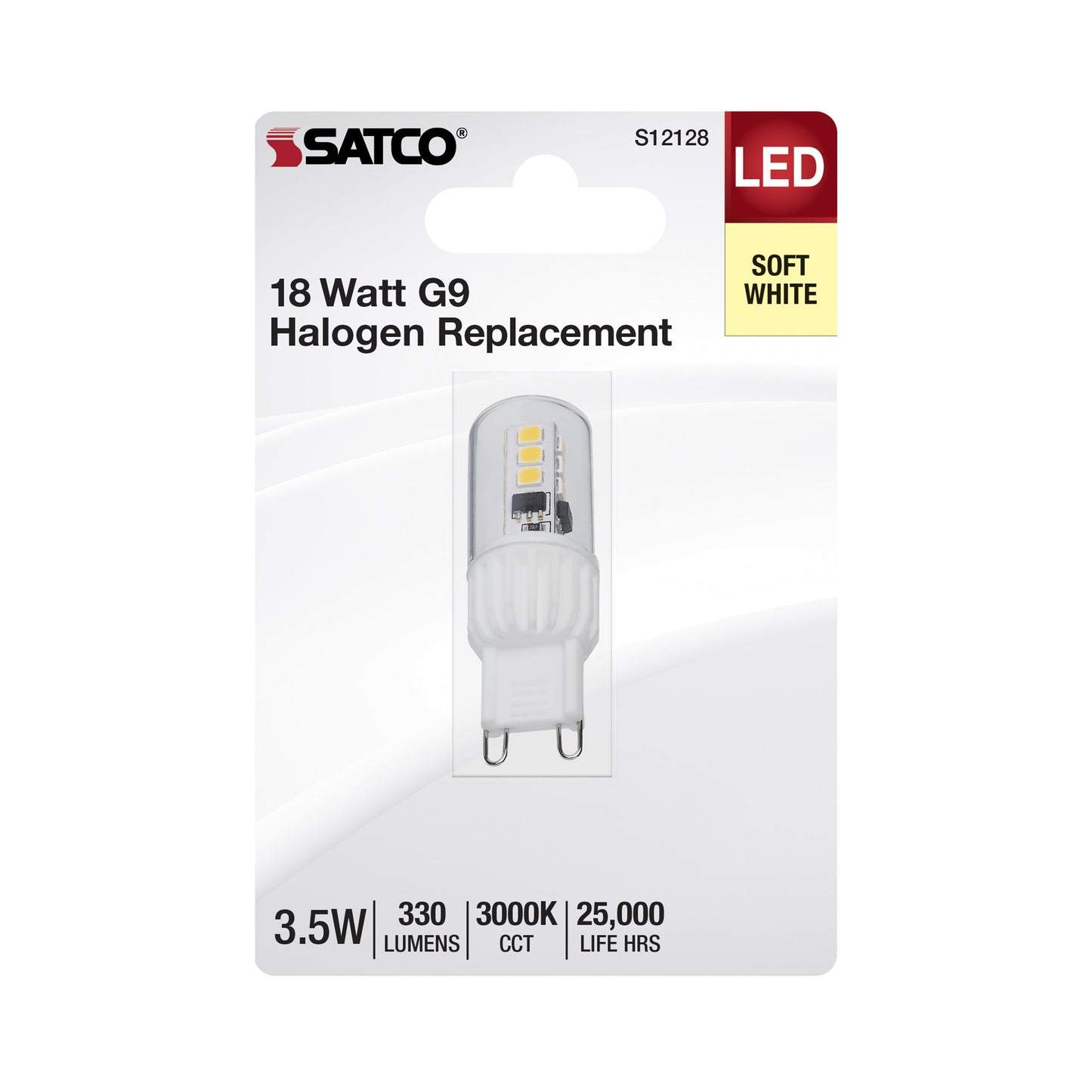 image of 3.5 Watt Mini LED - G9 Base - 3000K - Clear Finish - 120 Volt