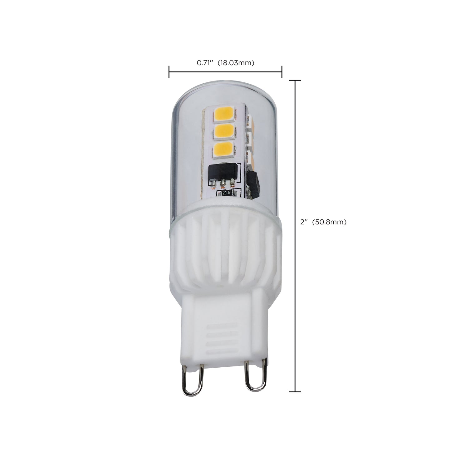 image of 3.5 Watt Mini LED - G9 Base - 3000K - Clear Finish - 120 Volt