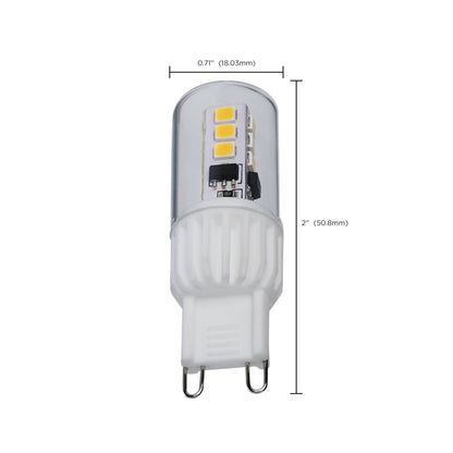 image of 3.5 Watt Mini LED - G9 Base - 3000K - Clear Finish - 120 Volt