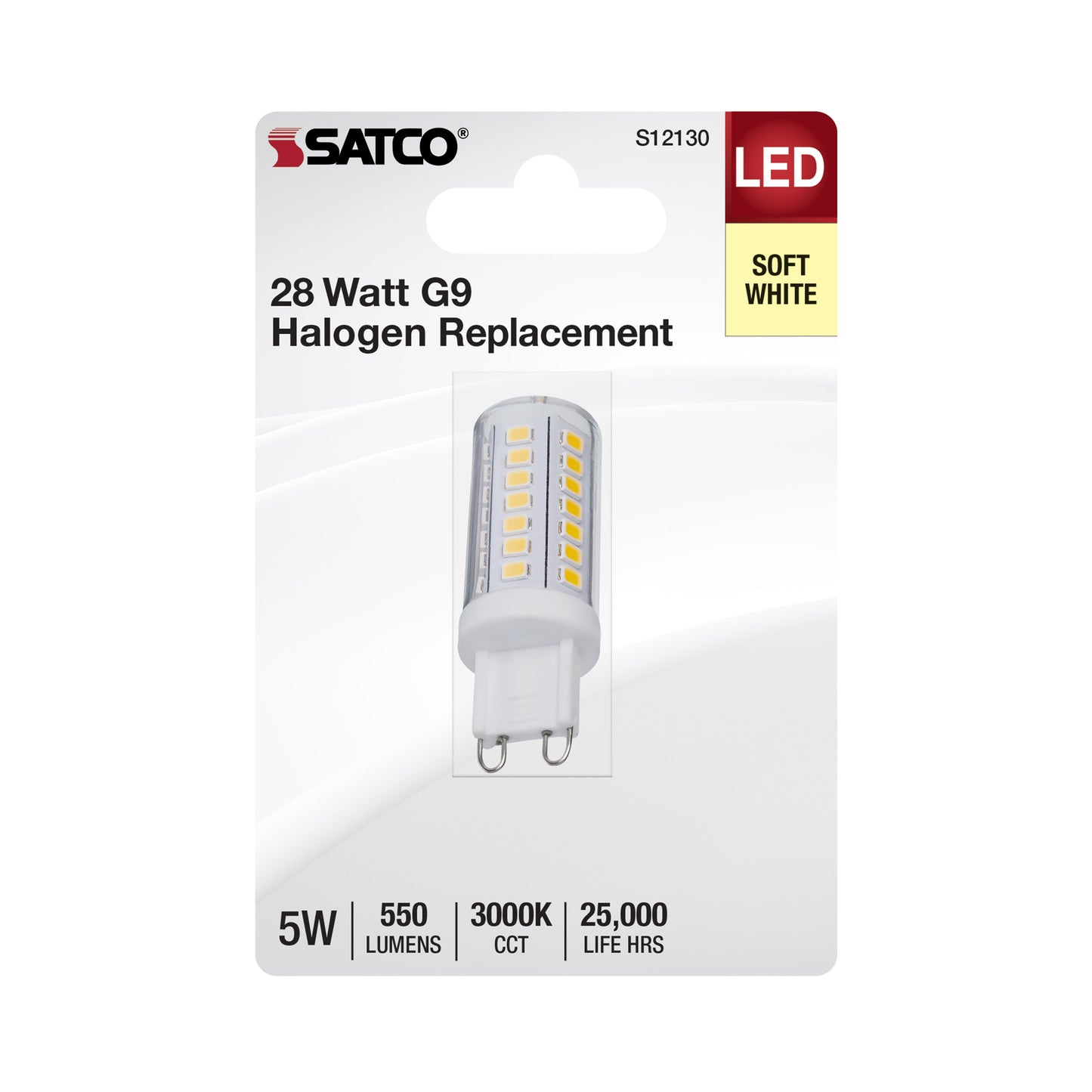 image of 5 Watt Mini LED - G9 Base - 3000K - Clear Finish - 120 Volt