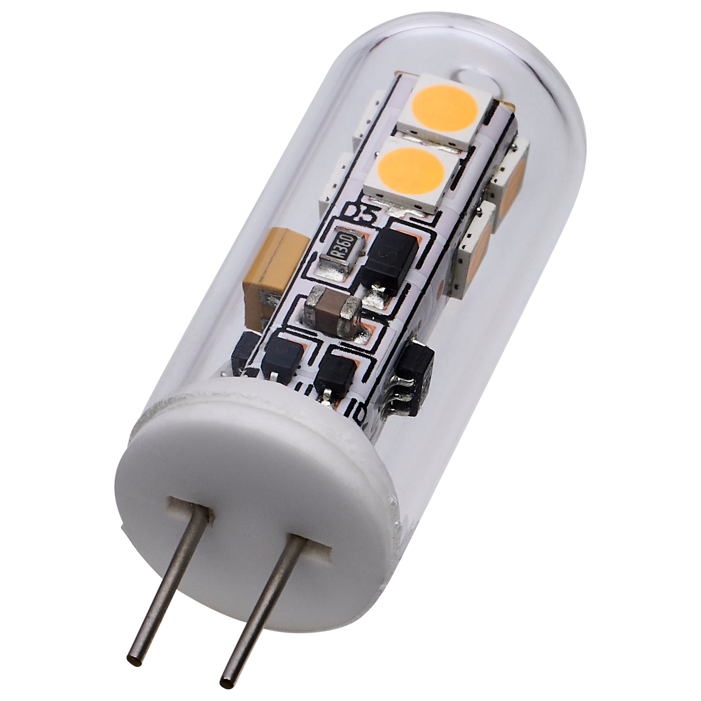 image of 2 Watt T4 LED - Clear Finish - Bi Pin G4 Base - 3000K - 12 Volt