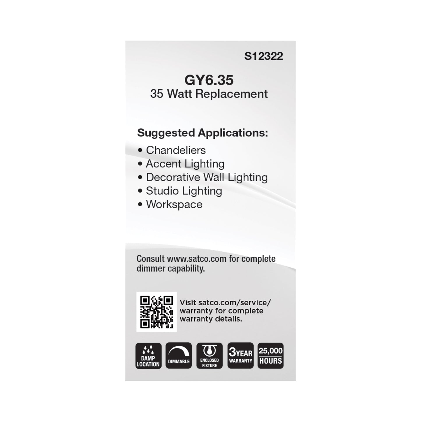 image of 4.5 Watt T6 LED - Clear Finish - GY6.35 Base - 3000K - 120 Volt