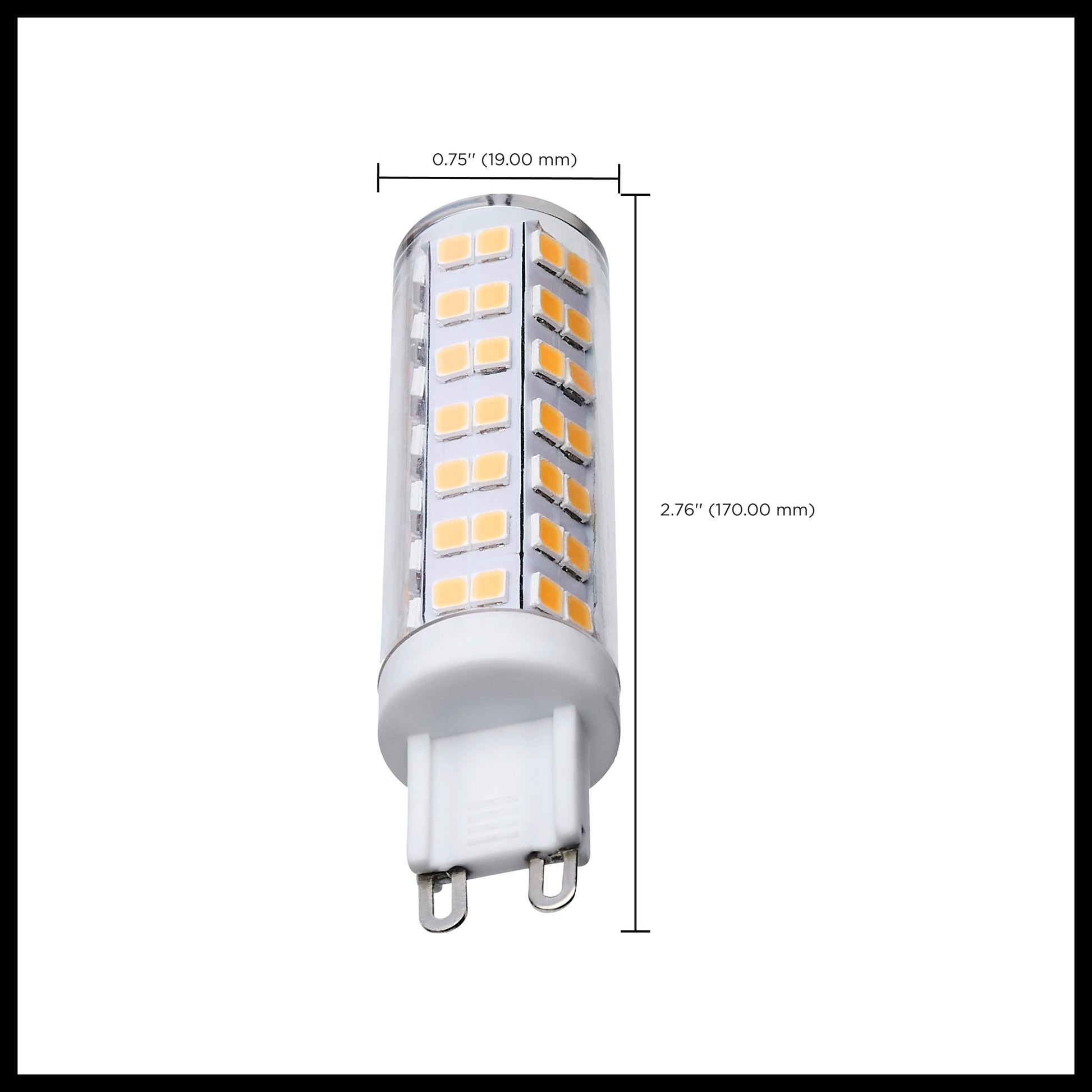 image of 6.5 Watt T6 LED - Clear Finish - G9 Base - 3000K - 120 Volt