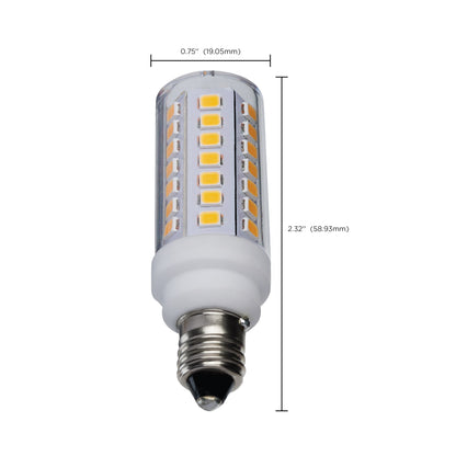 image of 5 Watt T6 LED - Clear Finish - E11 Base - 3000K - 120 Volt