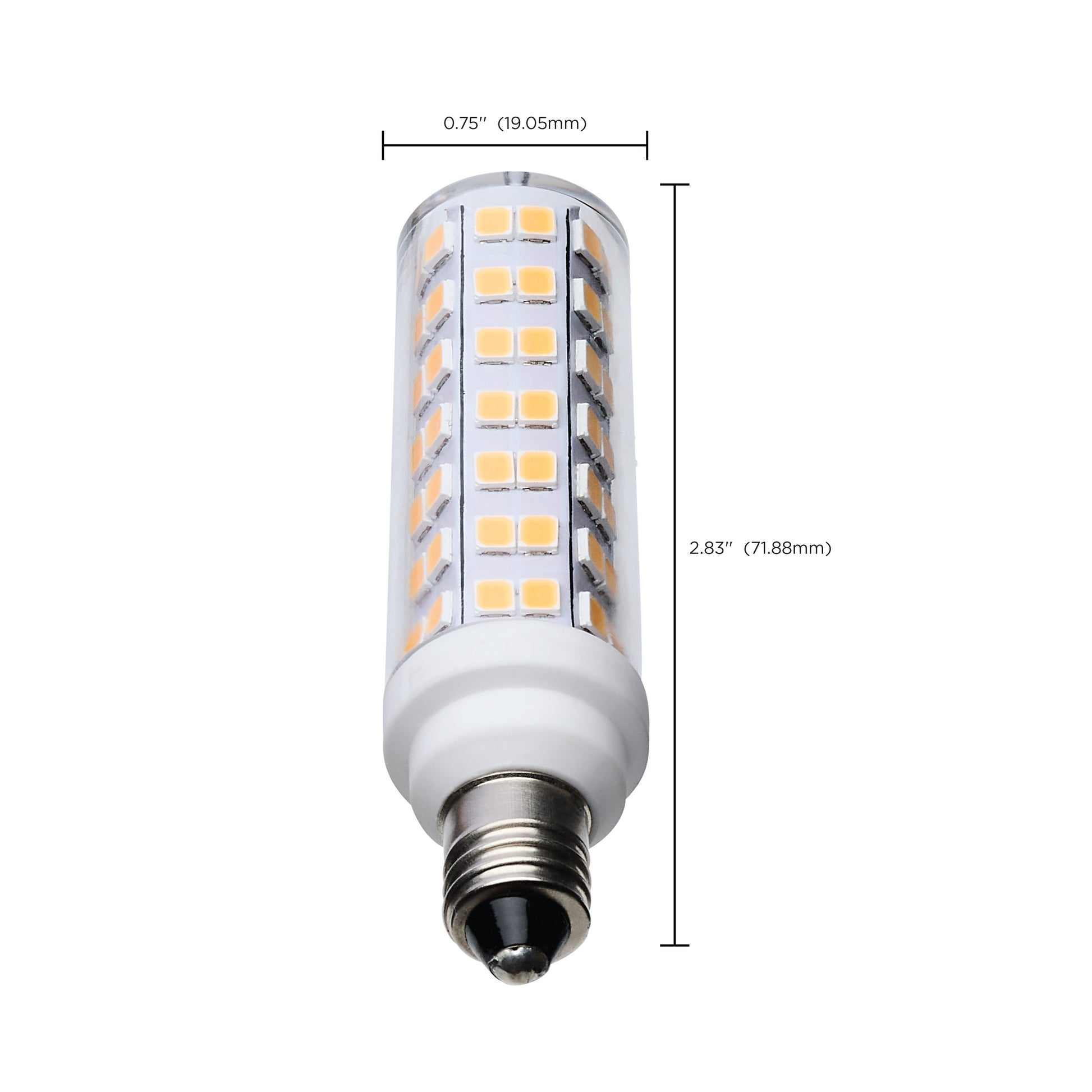 image of 6.5 Watt T6 LED - Clear Finish - E11 Base - 3000K - 120 Volt