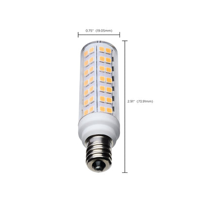 image of 6.5 Watt T6 LED - Clear Finish - E12 Base - 3000K - 120 Volt