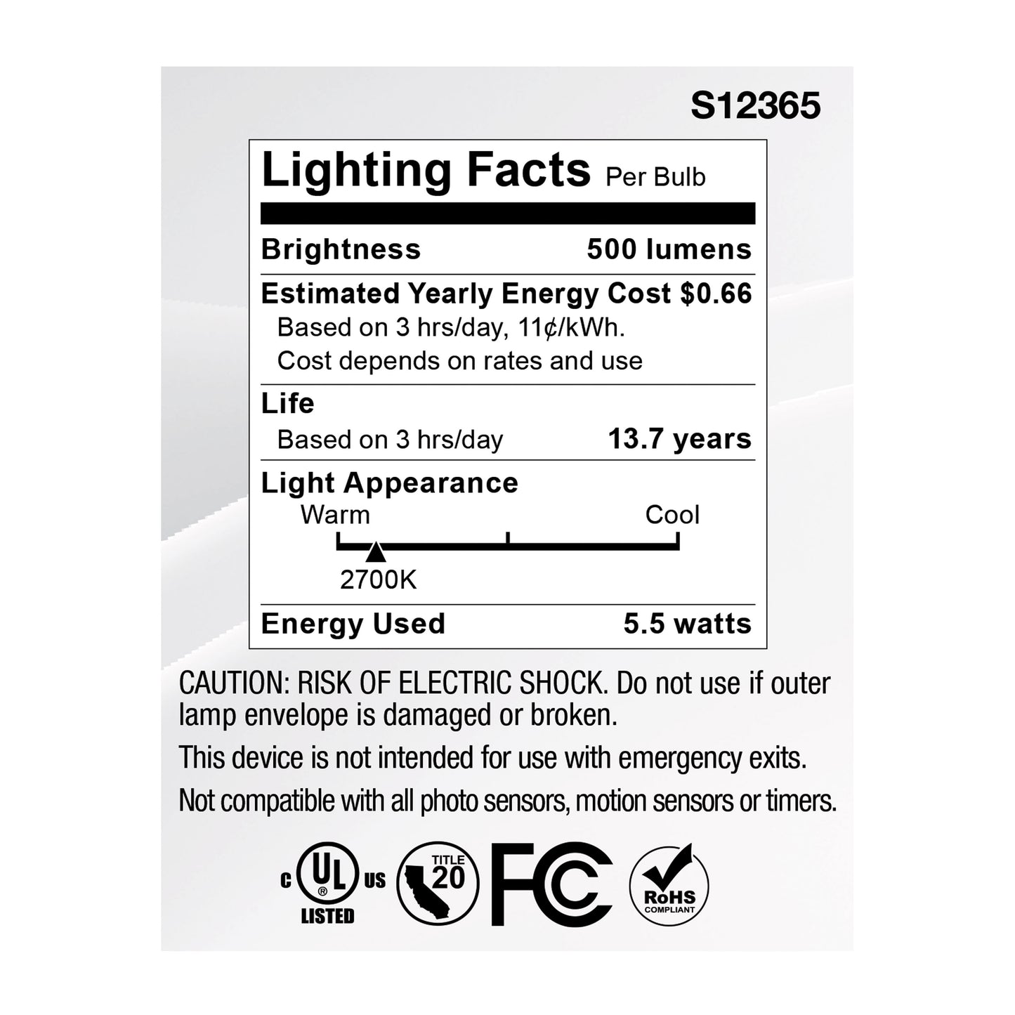 image of 5.5 Watt MR16 LED Floodlight - 2700K CCT - GU5.3 Base - 12 Volt
