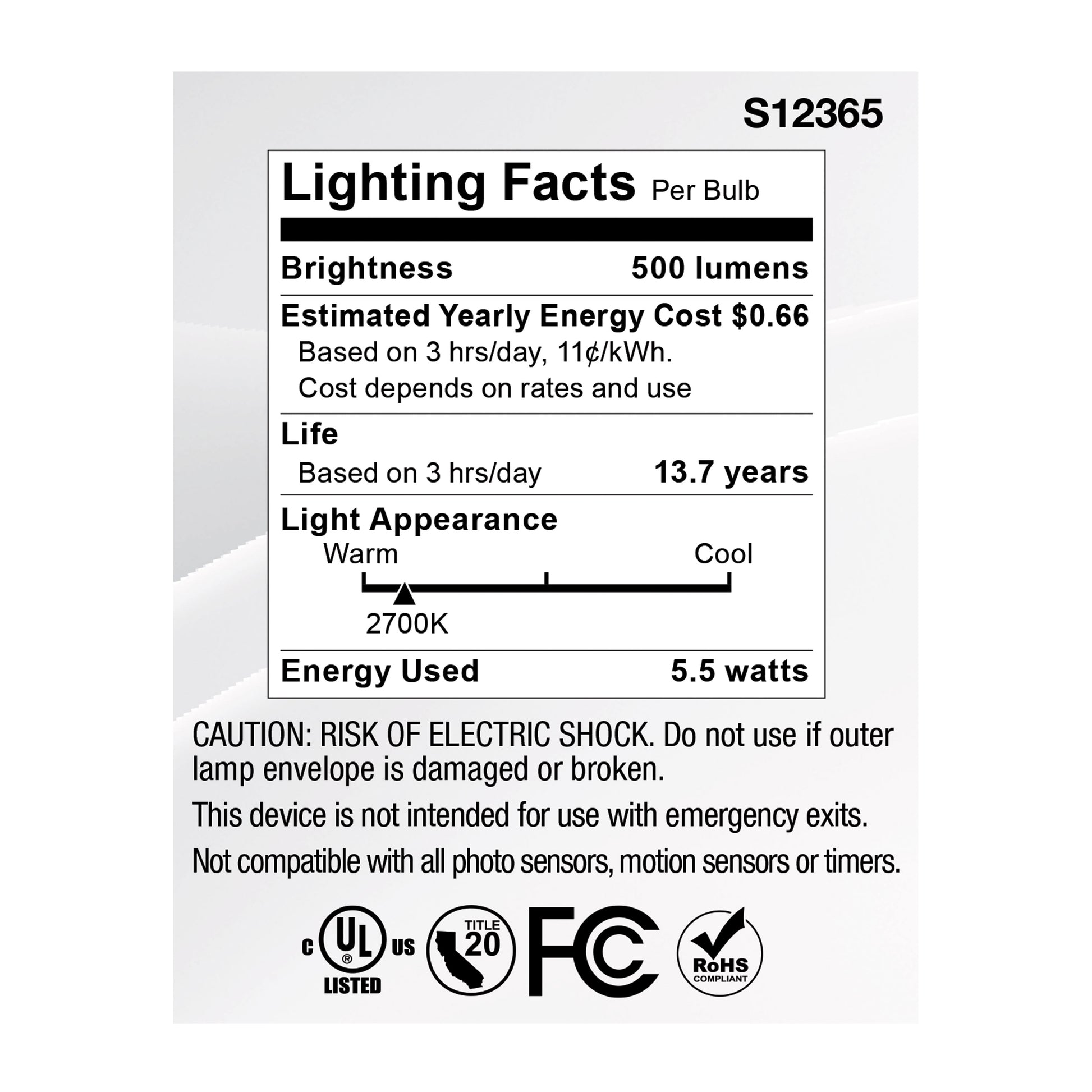 image of 5.5 Watt MR16 LED Floodlight - 2700K CCT - GU5.3 Base - 12 Volt