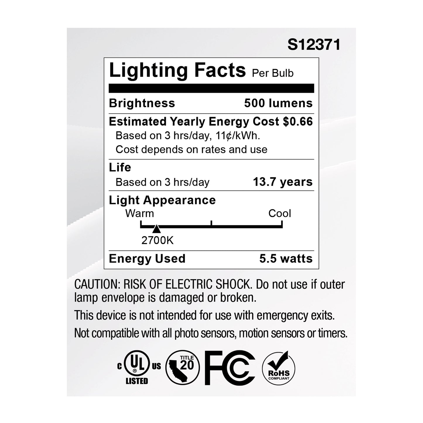 image of 5.5 Watt MR16 LED Floodlight - 2700K CCT - GU10 Base - 120 Volt