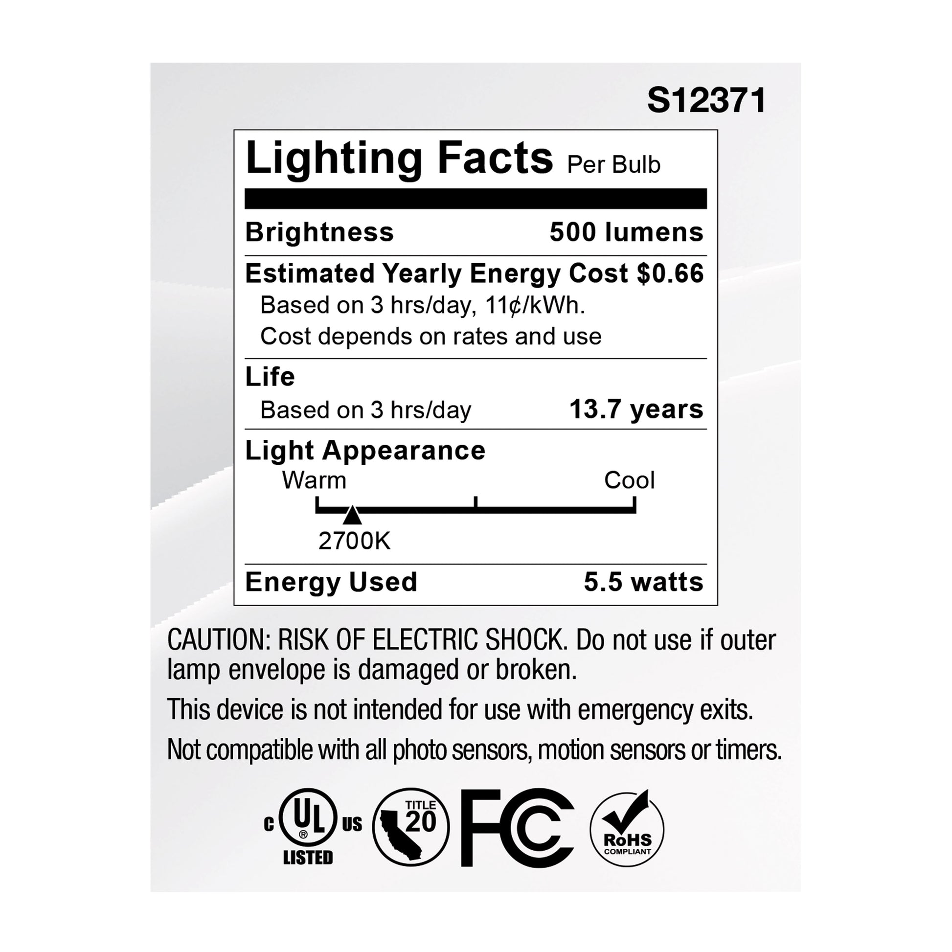 image of 5.5 Watt MR16 LED Floodlight - 2700K CCT - GU10 Base - 120 Volt