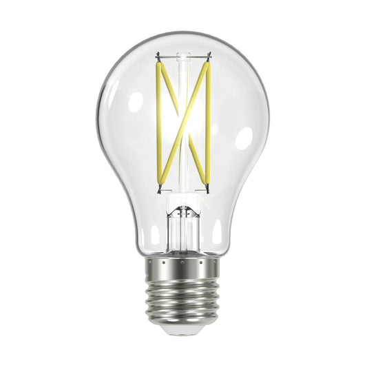 8 Watt LED A19 - Clear - Medium Base - 2700K - 90 CRI - 120 Volt