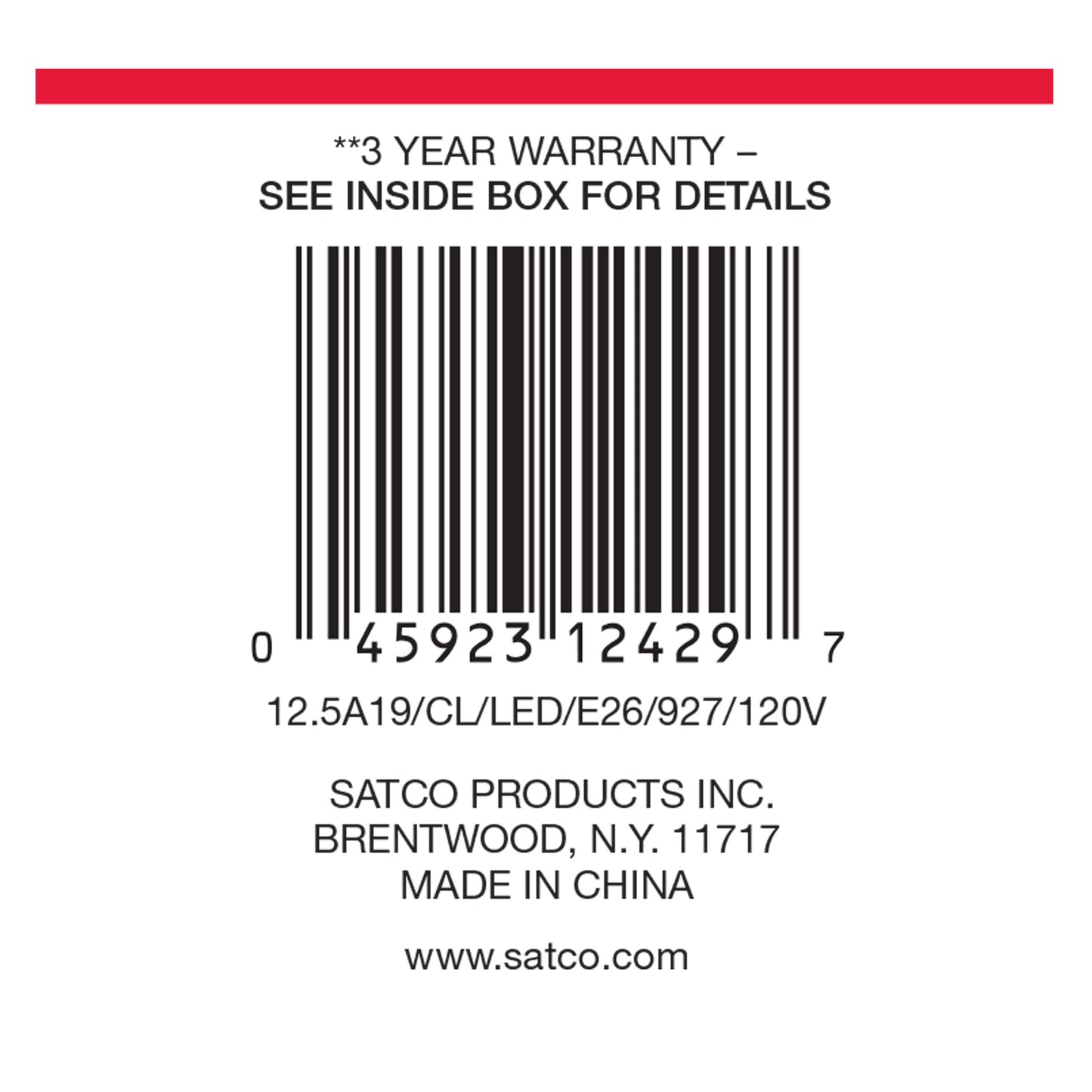 image of 12.5 Watt LED A19 - Clear - Medium Base - 2700K - 90 CRI - 120 Volt