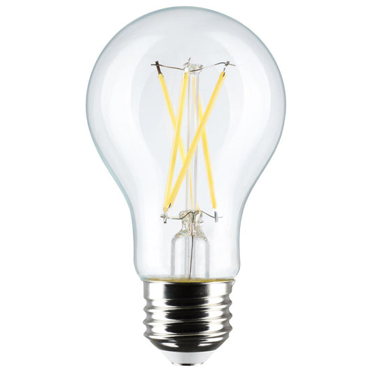 8 Watt A19 LED - Clear - 4000K - Medium Base - 120 Volt - 4-Pack