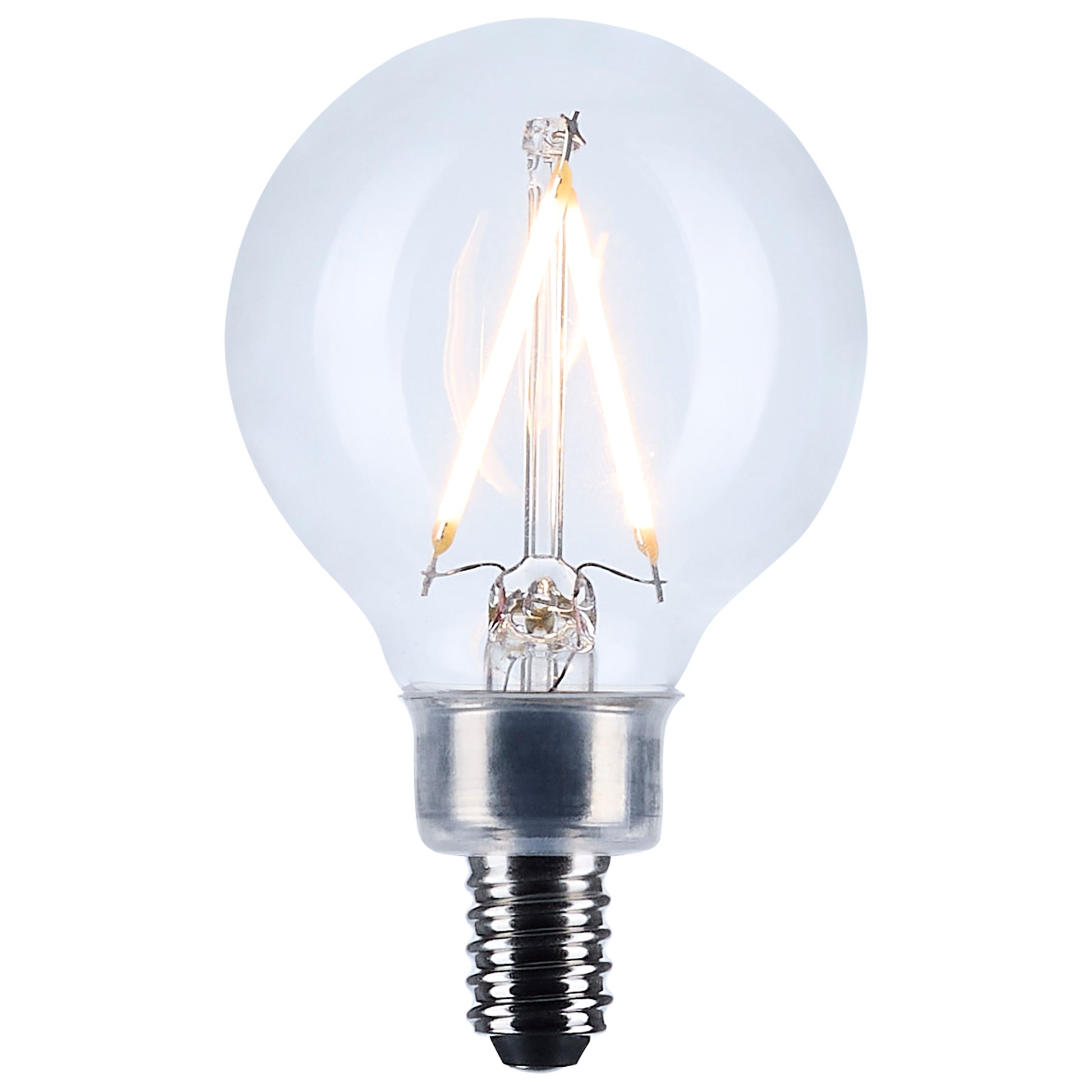 image of 3 Watt G16.5 LED - Candelabra Base - Clear - 3000K CCT - 120 Volt