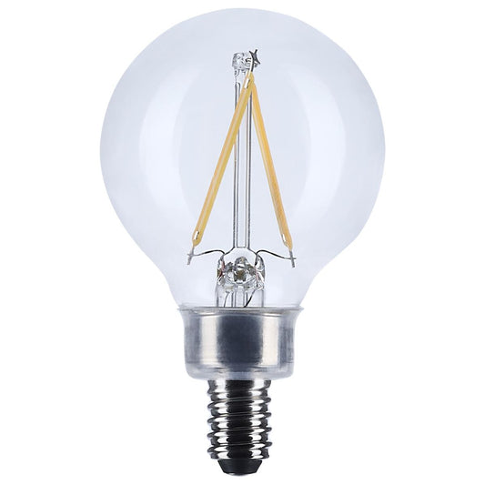 3 Watt G16.5 LED - Candelabra Base - Clear - 3000K CCT - 120 Volt