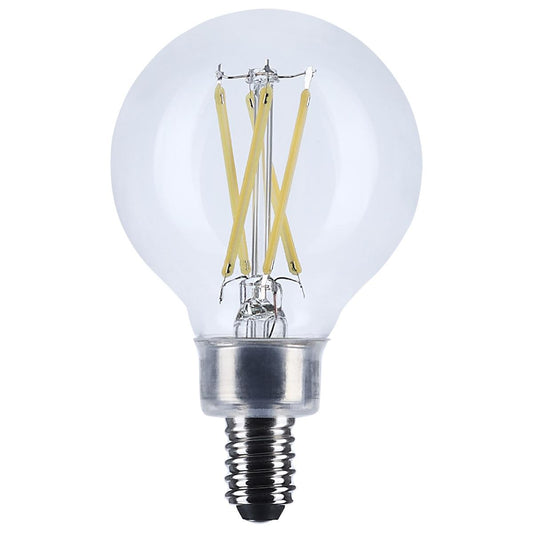 4 Watt G16.5 LED - Candelabra Base - Clear - 3500K CCT - 120 Volt