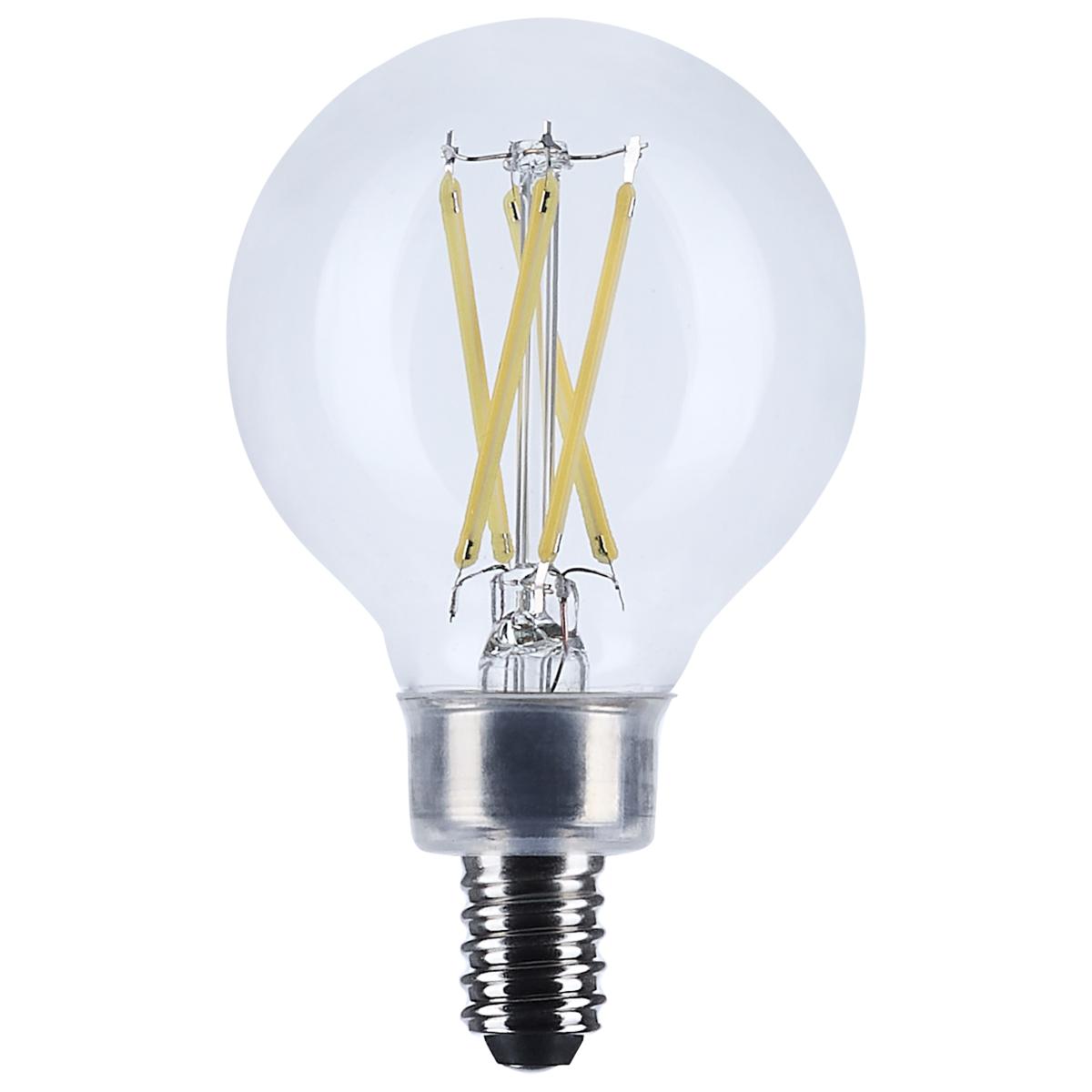 4 Watt G16.5 LED - Candelabra Base - Clear - 5000K CCT - 120 Volt
