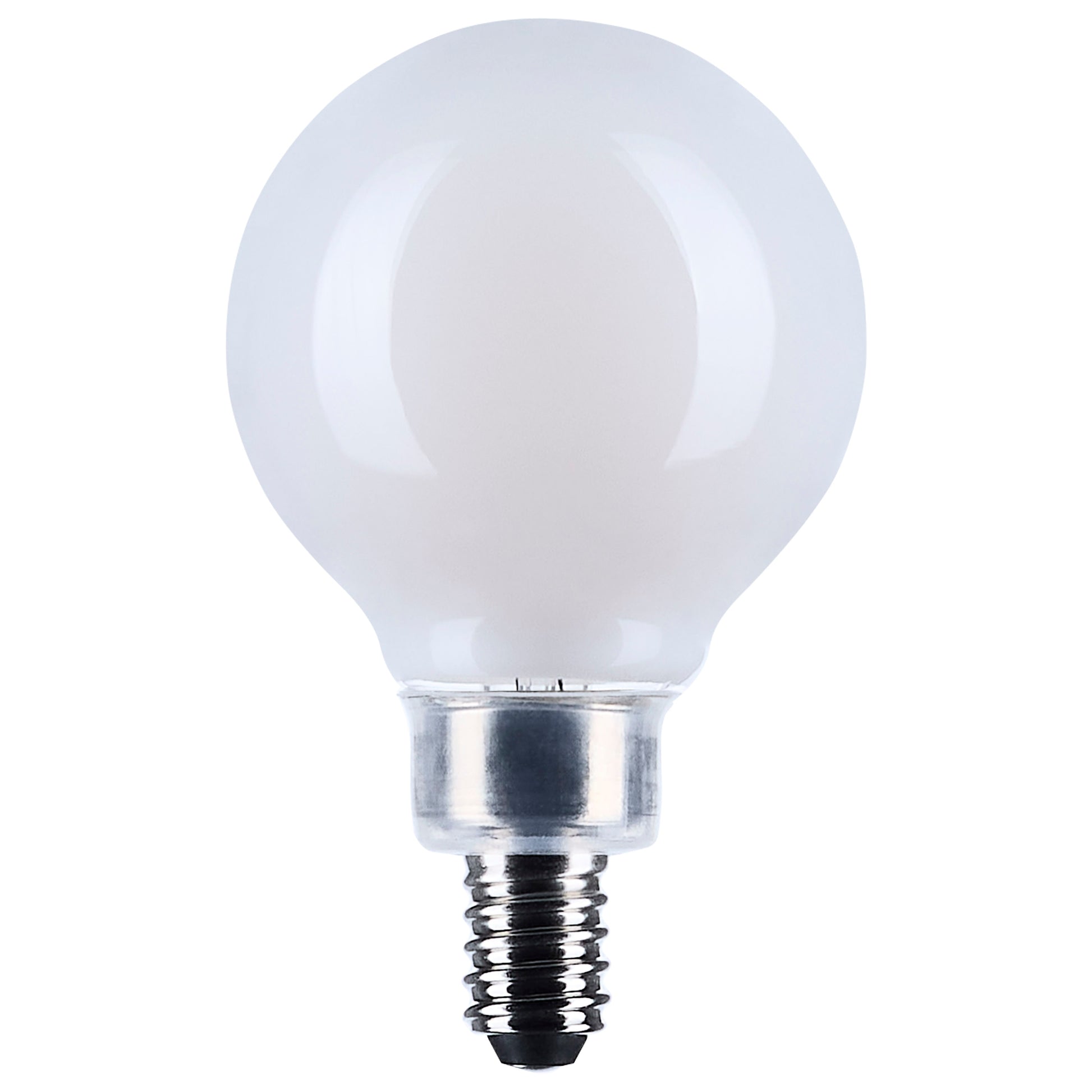 image of 4.5 Watt G16.5 LED - Candelabra Base - White Finish - 3000K CCT - 120 Volt