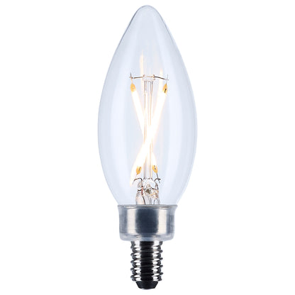 image of 3 Watt B11 LED - Candelabra Base - Clear - 3000K CCT - 120 Volt