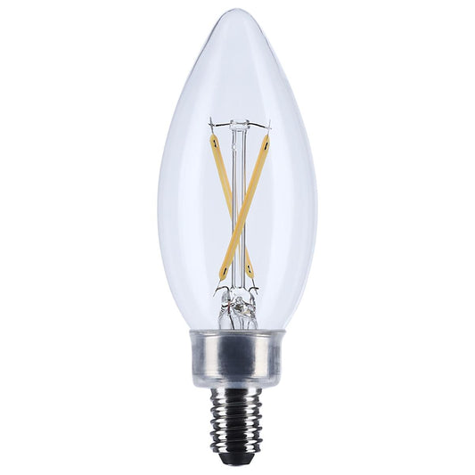 3 Watt B11 LED - Candelabra Base - Clear - 3000K CCT - 120 Volt
