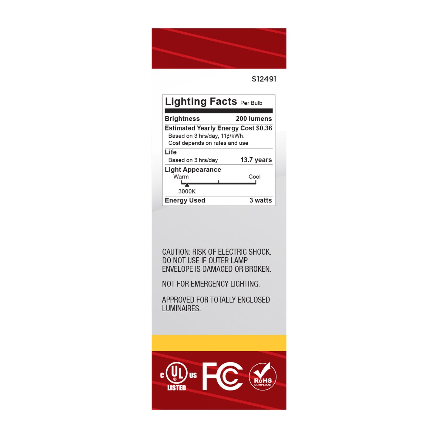 image of 3 Watt B11 LED - Candelabra Base - Frost Finish - 3000K CCT - 120 Volt