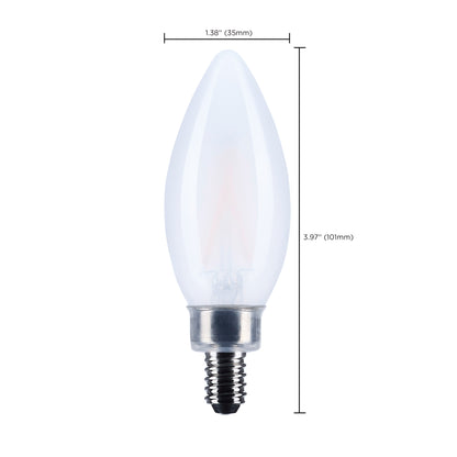image of 3 Watt B11 LED - Candelabra Base - Frost Finish - 3000K CCT - 120 Volt