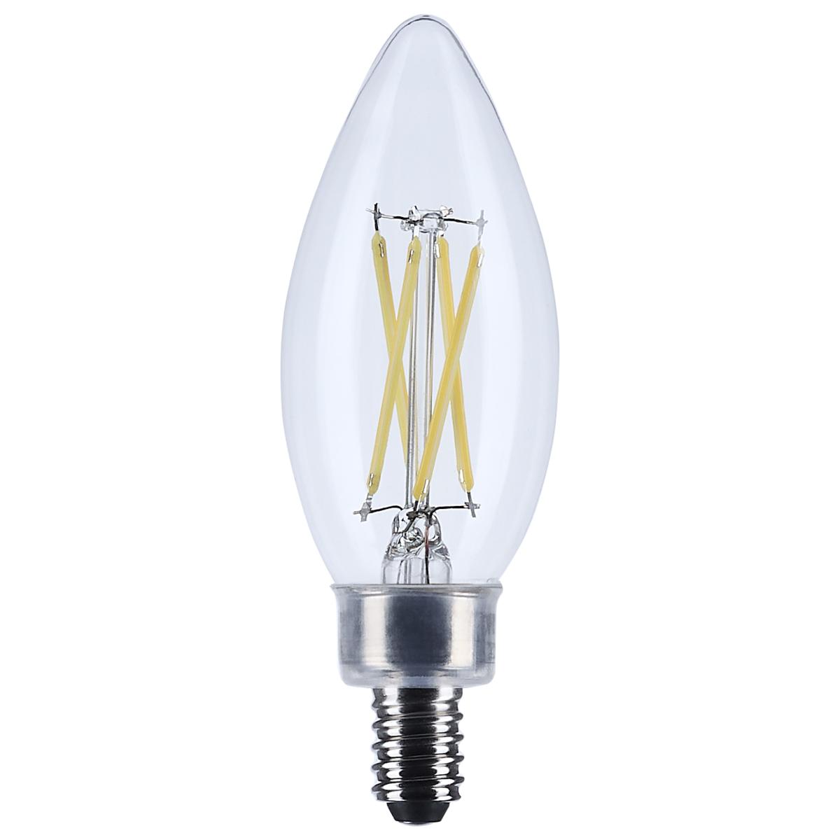 image of 4 Watt B11 LED - Candelabra Base - Clear - 3000K CCT - 120 Volt - 10-pk
