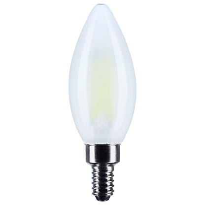 image of 8 Watt B11 LED - Candelabra Base - Candle-Tip - Frost Finish - 4000K CCT - 120 Volt