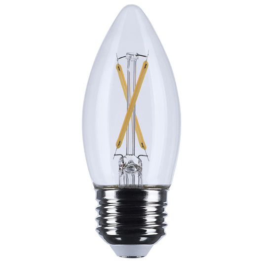 3 Watt B11 LED - Medium Base - Clear - 3000K CCT - 120 Volt