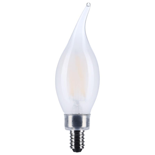 4 Watt CA10 LED - Candelabra Base - Frost Finish - 3500K CCT - 120 Volt