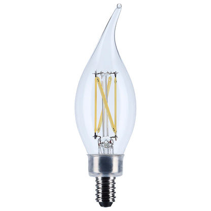 image of 5.5 Watt CA10 LED - Candelabra Base - Clear - 3500K CCT - 120 Volt