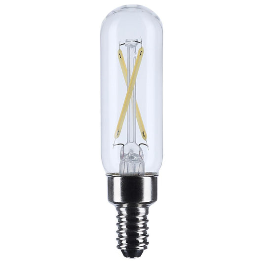 2.8 Watt T6 LED - Candelabra Base - Clear - 3000K CCT - 120 Volt