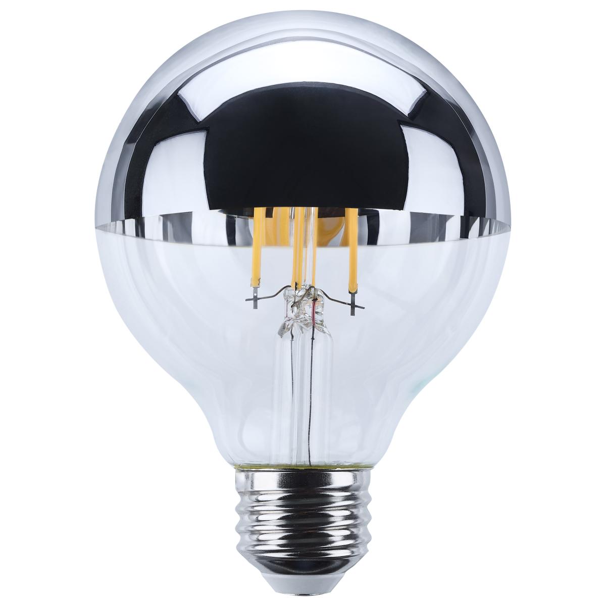 image of 5.5 Watt G25 LED - Medium Base - 2700K CCT - Silver Crown - 60 Watt Replacement