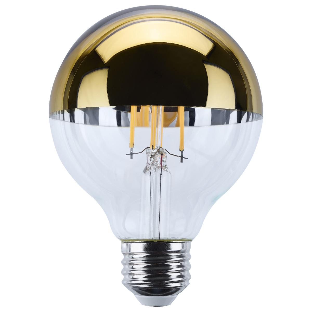 image of 5.5 Watt G25 LED - Medium Base - 2700K CCT - Gold Crown - 60 Watt Replacement
