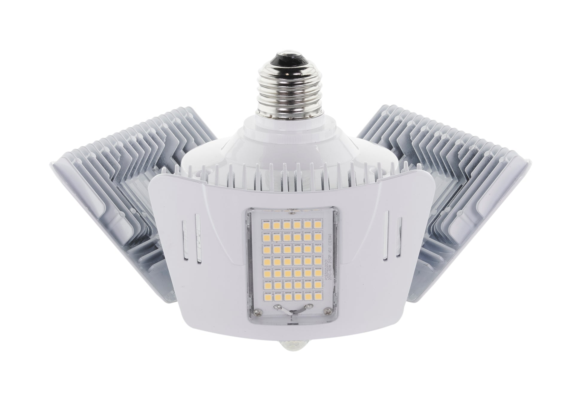image of 60 Watt LED Motion Sensor Utility Light 4000K - Medium base - Adjustable Beam Angle - 100-277 Volt