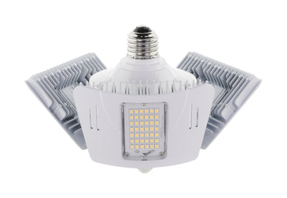 image of 60 Watt LED Motion Sensor Utility Light 4000K - Medium base - Adjustable Beam Angle - 100-277 Volt