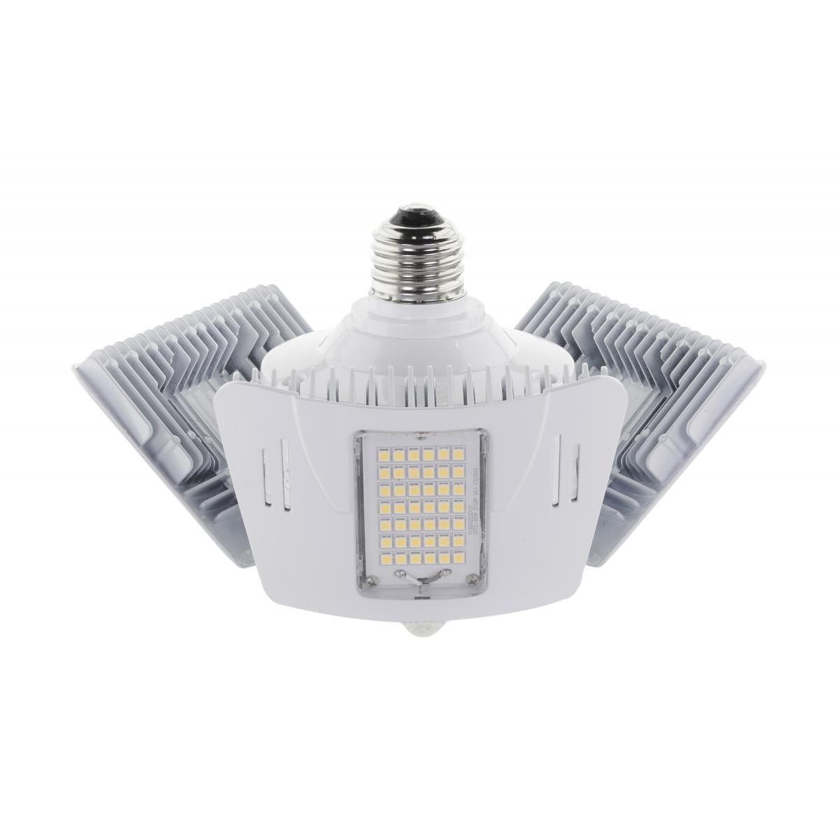 image of 60 Watt LED Motion Sensor Utility Light 4000K - Medium base - Adjustable Beam Angle - 100-277 Volt