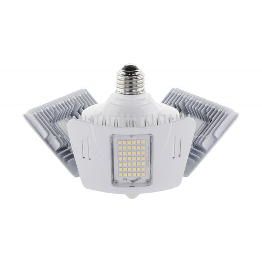 image of 60 Watt LED Motion Sensor Utility Light 4000K - Medium base - Adjustable Beam Angle - 100-277 Volt
