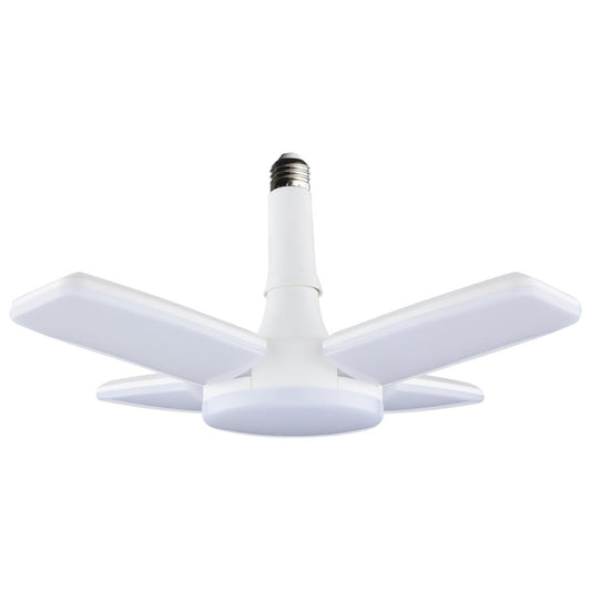 60 Watt LED Multi-Beam Utility/Garage Lamp - 5000K Natural Light - White Finish - 120 Volt