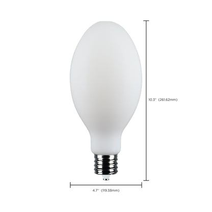 image of 45 Watt LED HID Replacement - ED37 - 5000K - Extended Mogul Base - White - 120-277 Range Voltage
