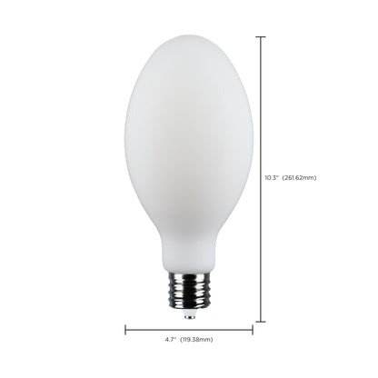 image of 62 Watt LED HID Replacement - ED37 - 5000K - Extended Mogul Base - White - 120-277 Range Voltage